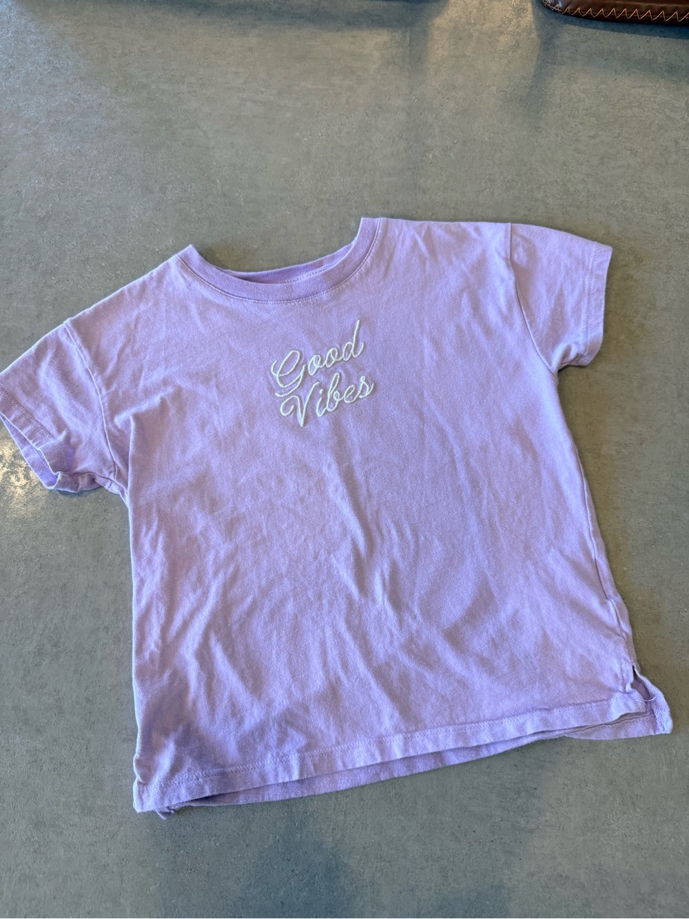 Cotton On Lilac "Good Vibes" Short Sleeve Tee